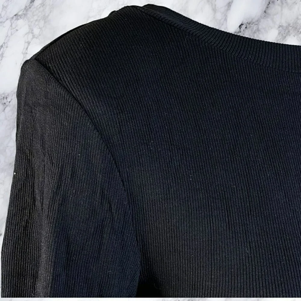 Lovers and Friends Waist Tie Tee - Black
